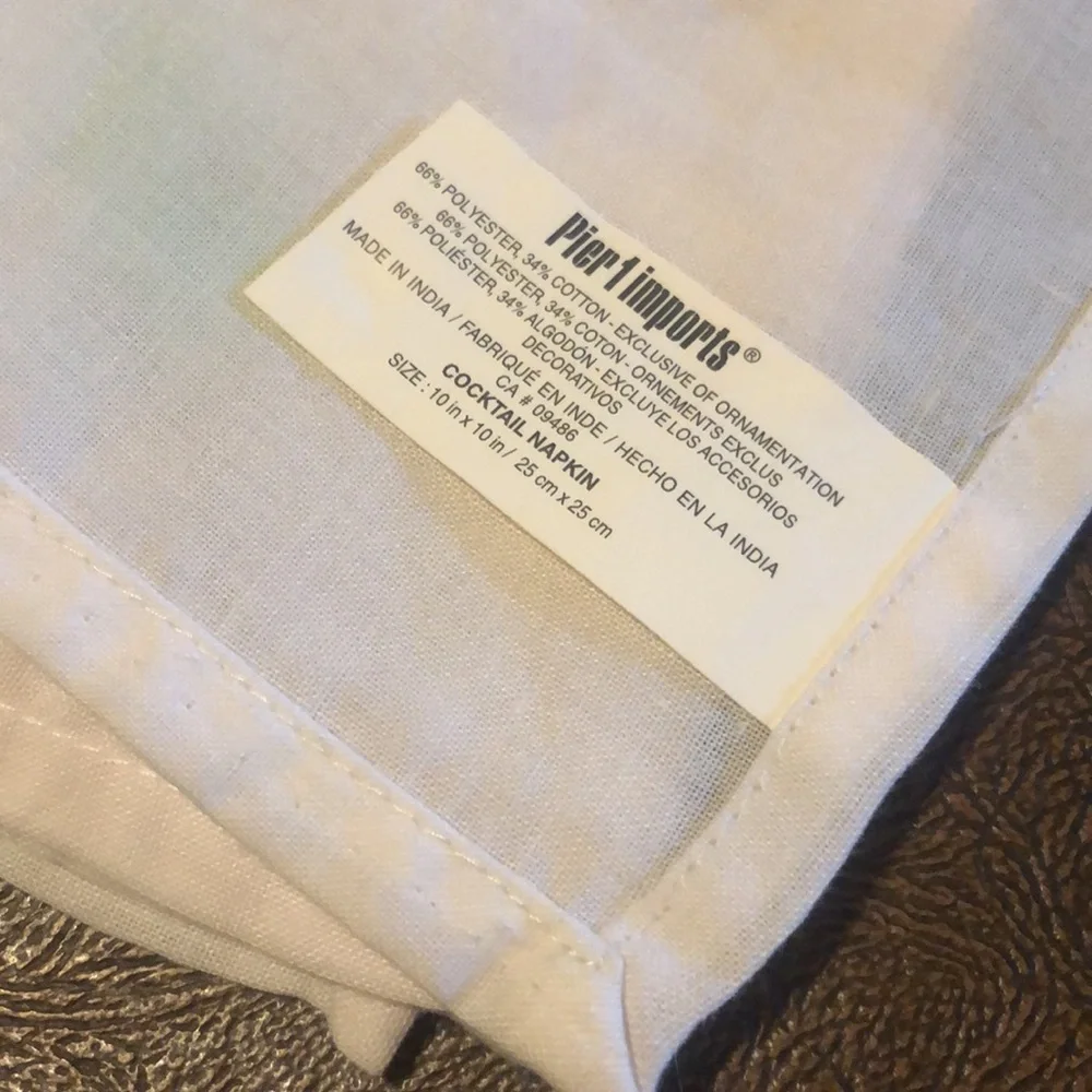 Pier one imports cloth napkins
